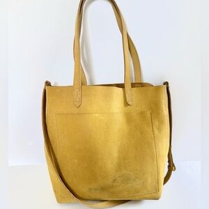 Madewell Medium Transport Tote Leather Bright Marigold